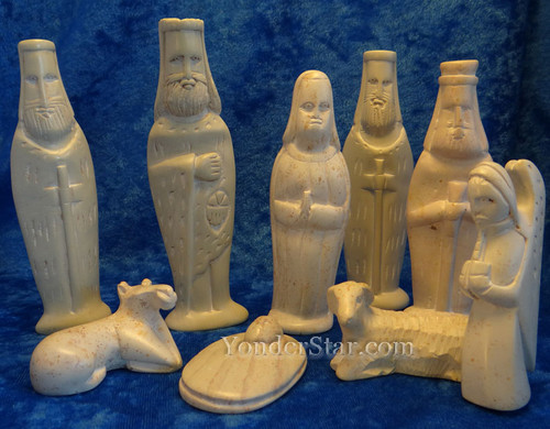 Natural Soapstone Nativity Fair Trade Kenya