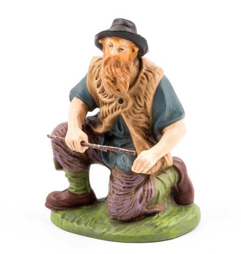 Kneeling Shepherd with Firewood Marolin Nativity