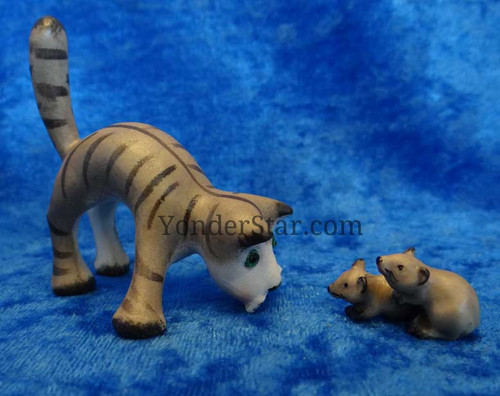 Cat and Mice Set LEPI Kastlunger Nativity : Pre-Order