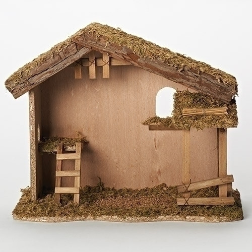12" Stable for 7.5" Fontanini Nativity 54828