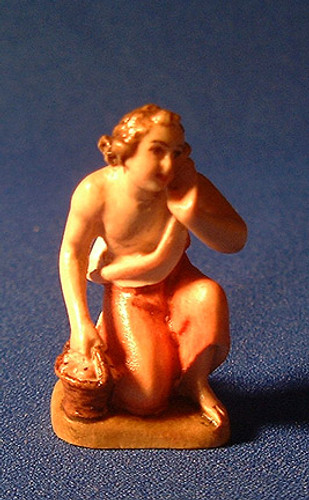 Boy Kneeling Reindl Italian Handcarved Wood