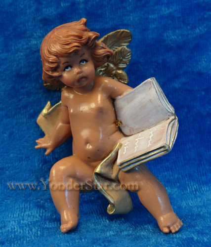 Cherub With Book - 5" Fontanini Nativity Angel 54065
