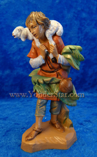 Gabriel - 5" Fontanini Nativity Shepherd with Sheep 72551