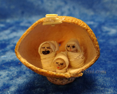 Orange Peel Nativity Scene Ecuador
