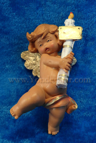Cherub with Candle - 5" Fontanini Nativity Angel 54070