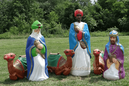 Life Size Outdoor Nativity Wisemen w Camels : Not Currently Available