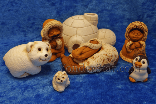 Inuit Polar Nativity Set Peru