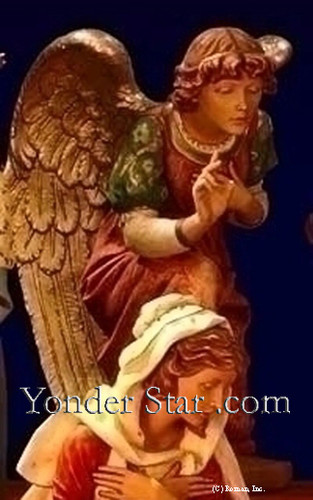 Kneeling Angel - 50" Scale Fontanini Nativity Angel 52318