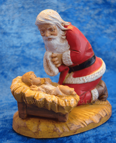 Kneeling Santa by Fontanini 65015