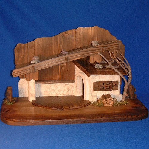 Wooden Stable for LEPI Reindl Nativity