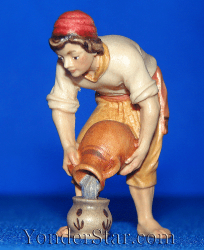 Nazarene Water Carrier Boy for LEPI Nazarene Wooden Nativity
