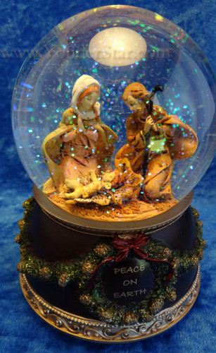 Musicial Fontanini Nativity Glitterdome 59010