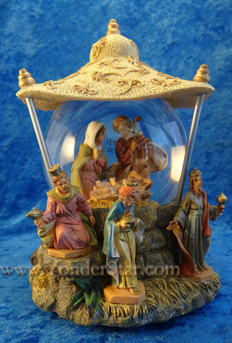 Musical Fontanini Nativity Glitterdome "We Three Kings" 59082