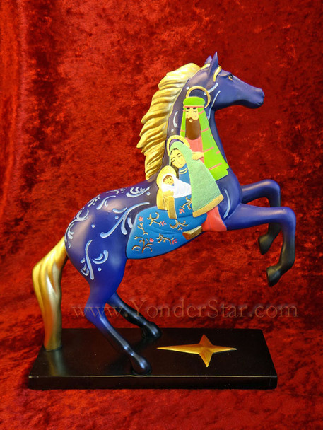 Enesco Trail of Painted Ponies O Holy Night Nativity石樹脂置物