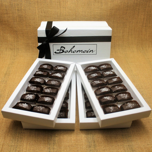 Bohemein 48 chocolate gift Box with 48 Award Winning Sea Salt Caramels.