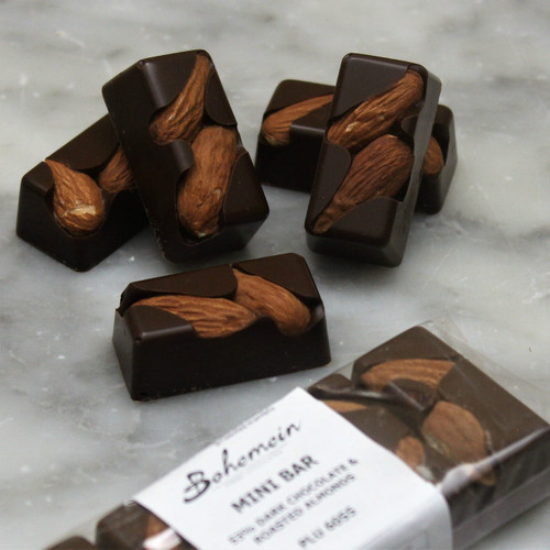 Bohemein Almond 53% Dark Chocolate Mini Bar