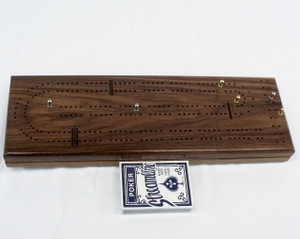 Walnut 2 Player Cribbage board