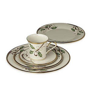 lenox holiday nouveau gold 5pc christmas bone china set for 1 lenox christmas wine glasses