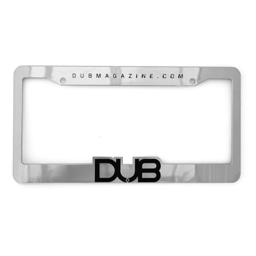 DUB Magazine Chrome License Plate Frame & Insert DUB Magazine Chrome License Plate Frame & Insert