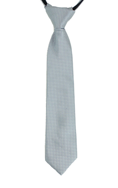 Boys Dotted Grey Zip Tie Boys Dotted Grey Zip Tie