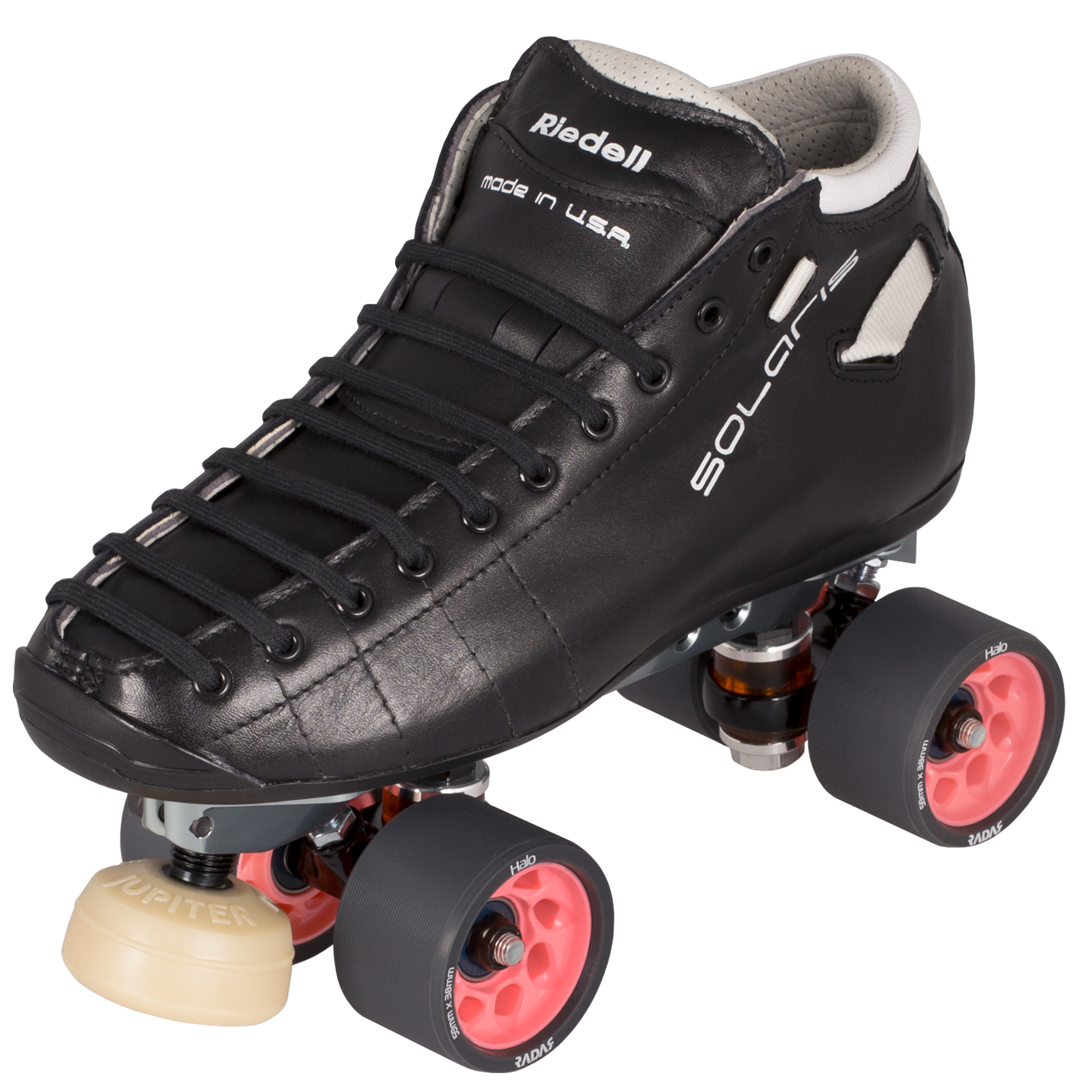 Black Roller Skate Wheels 8 Pack   91A 54MM With 8mm Bearings 