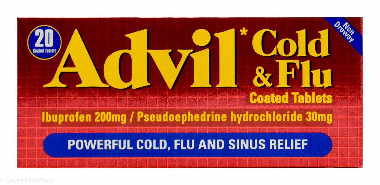Advil™ Cold & Flu NonDrowsy 20 Coated Tablets P Lucan Village