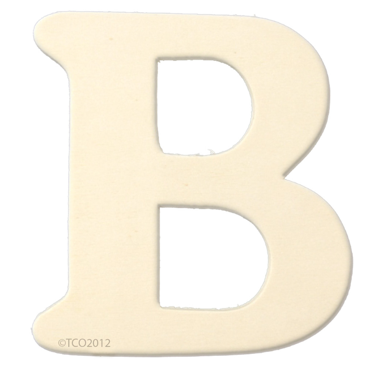 Unfinished Wood | 4-in | 1/8-in Thick | Letter | Letter B ...