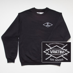 The Vratim Crest Sweatshirt - front w/ back detail
