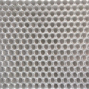 PG8 Silver Penny Round Mosaic Tiles