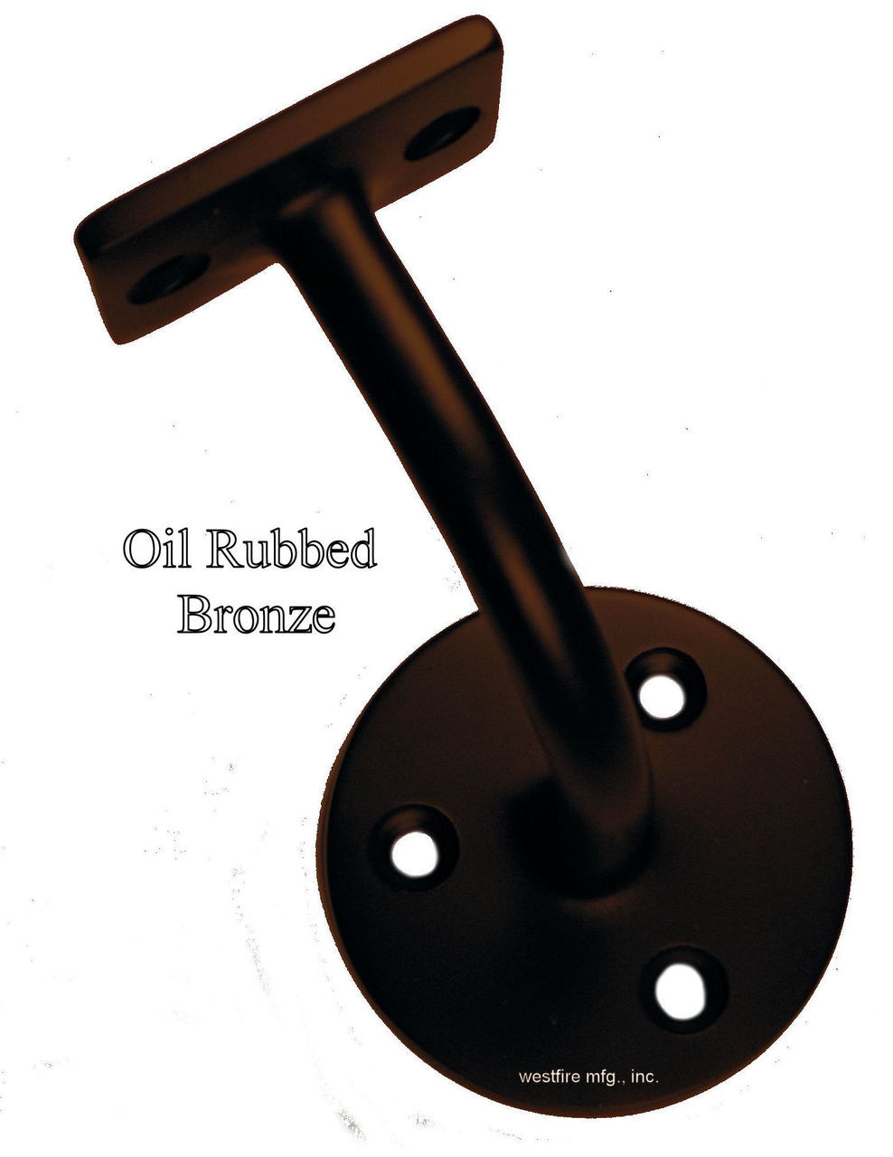 3004SBORB Solid Brass Oil Rubbed Bronze Rail Bracket Westfire Stair