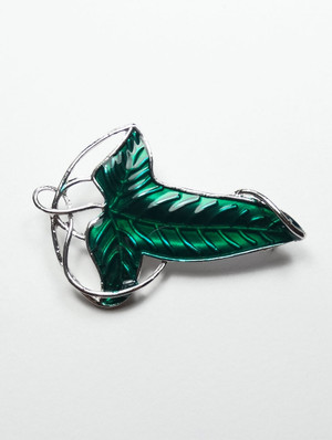 NEW! Emerald Elf Ivy Leaf Brooch Shawl Pin