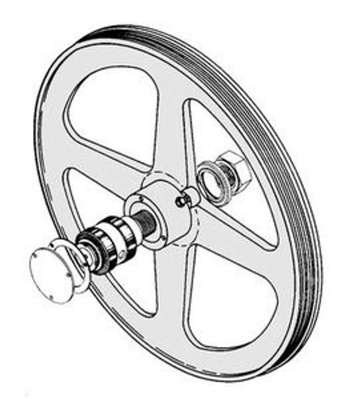 Biro Saws Upper Wheel & Bearing Assembly All Models Davison's
