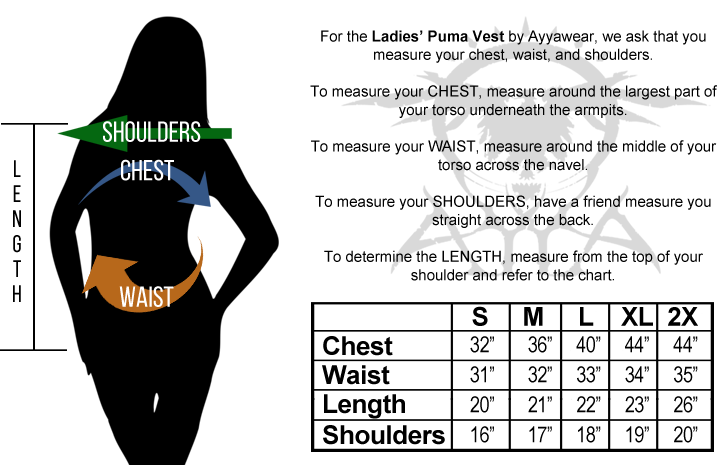 puma womens jacket size chart