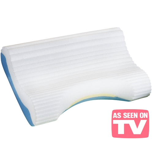 Top view of Contour Cloud Bed Pillow, shown without cover Top view of Contour Cloud Bed Pillow, shown without cover