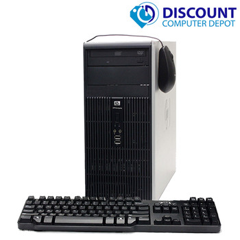 HP DC Desktop PC Computer Tower Windows 10 Intel 1.8GHz 4GB 500GB HP DC Desktop PC Computer Tower Windows 10 Intel 1.8GHz 4GB 500GB
