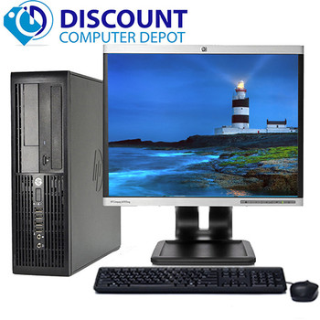 HP Desktop Computer PC Core 2 Duo 2.6GHz 4GB 160GB DVD WiFi 19" LCD Windows 10 HP Desktop Computer PC Core 2 Duo 2.6GHz 4GB 160GB DVD WiFi 19" LCD Windows 10