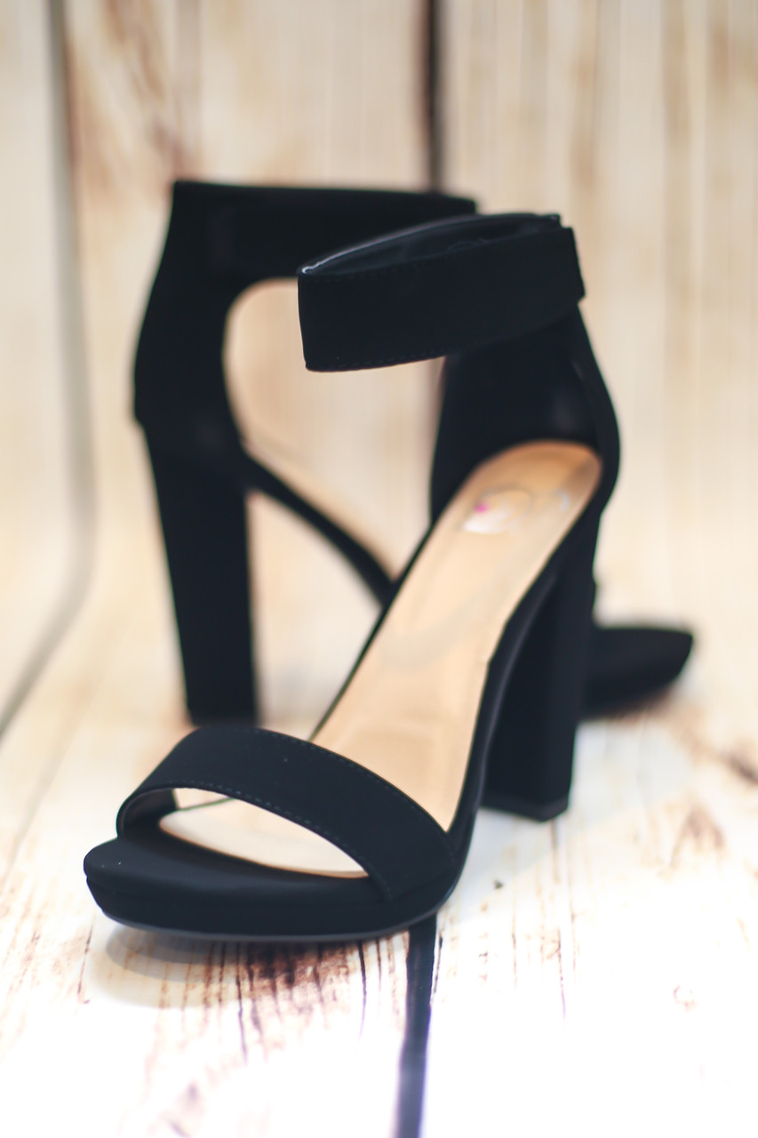 black heels