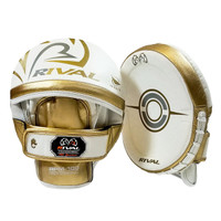 RIVAL 100 SERIES PRO PUNCH MITT WHITE/GOLD RIVAL 100 SERIES PRO PUNCH MITT WHITE/GOLD