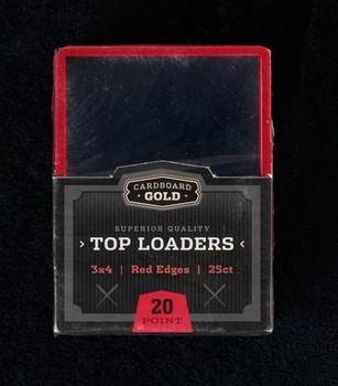 3X4 Toploaders Card Holders - Red Border - 25ct Pack 3X4 Toploaders Card Holders - Red Border - 25ct Pack