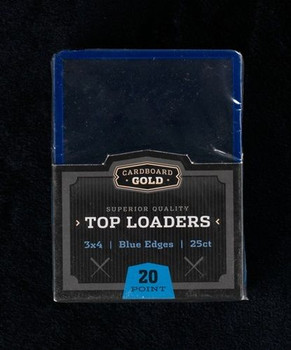 3X4 Toploaders Card Holders - Blue Border - 25ct Pack 3X4 Toploaders Card Holders - Blue Border - 25ct Pack