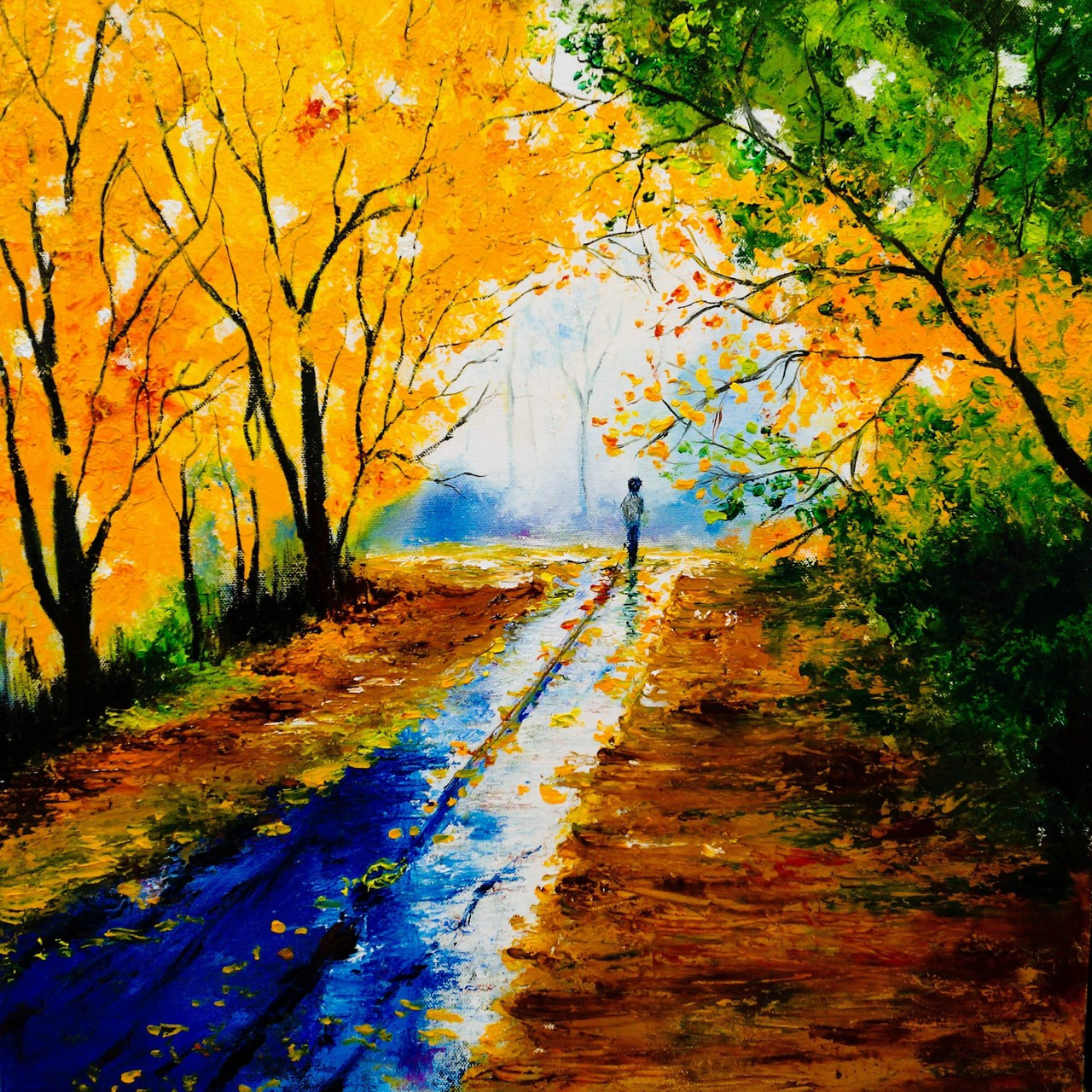 Buy Nature love Handmade Painting by Amar Yadav. Code:ART ...