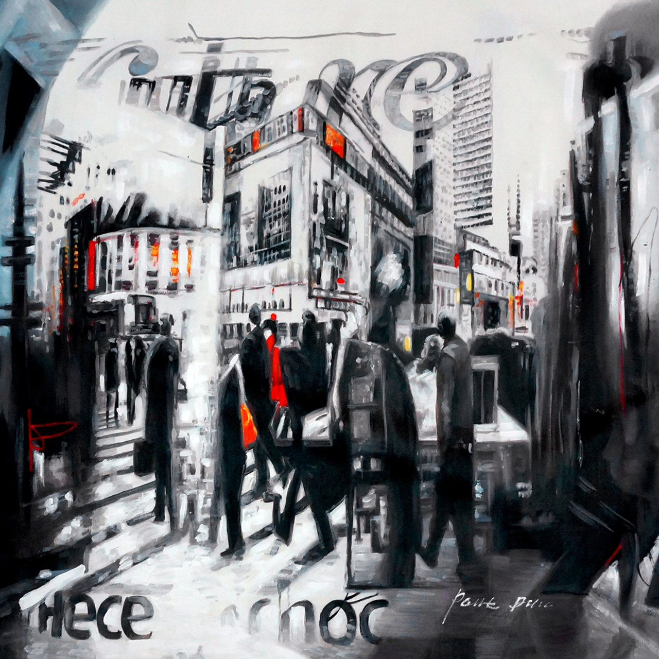 Abstract City Cityscape Landscape Newspaper News Bulidings Painting Abstract City Cityscape Landscape Newspaper News Bulidings Painting