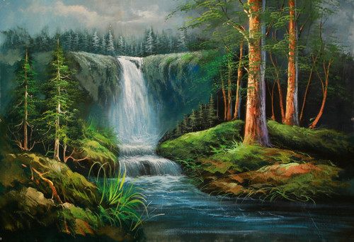 Buy Waterfall And Greenery by Community Artists Group@ Rs. 5890. Code ...