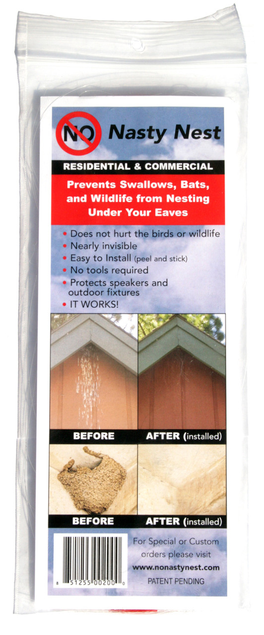 No Nasty Nest keeps swallows from building nests on your ...
