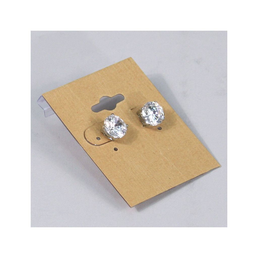Earring Card Kraft 1 2 X H Eds Box Supply Co Earring Card Kraft 1 2