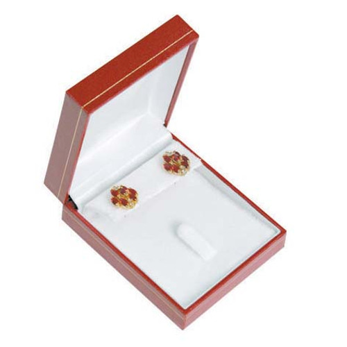 Classic Style Earring/Pendant Box, 2 5/8” x 3 1/8” x 1 1/8”, Choose from various Color