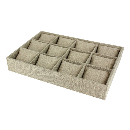 12-Pillow Bracelet Watch Display Tray, 9 1/2" x 13 3/4" x 2"h, Choose from various Color