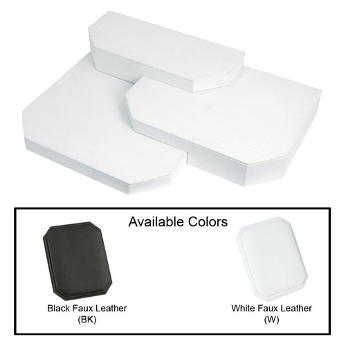 3-Pieces Leather Base Set, 18 1/2" x 14" x 3 7/8"H