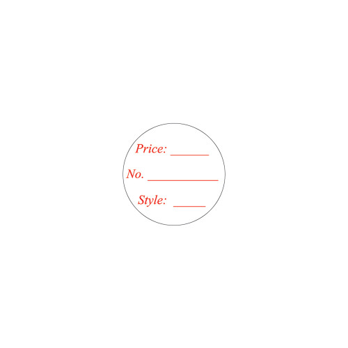 Labels For Gem Jar, 1" Dia. , Adhesive, 500 Pieces / Pack