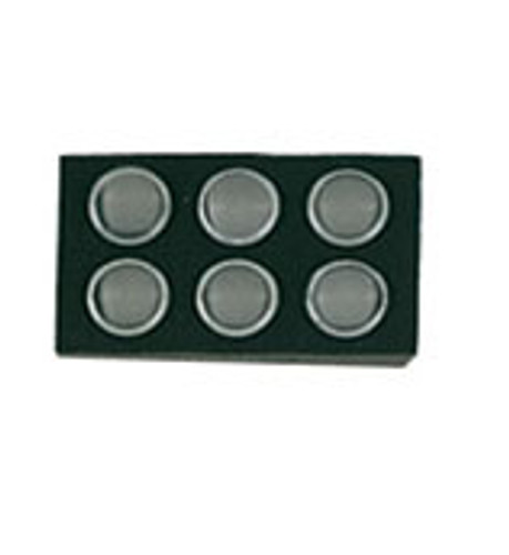 Round Gem Jar Foam Liners, 5 1/2" x 3 1/4" x 3/4" , 6 X 1 3/4" Dia. Jars